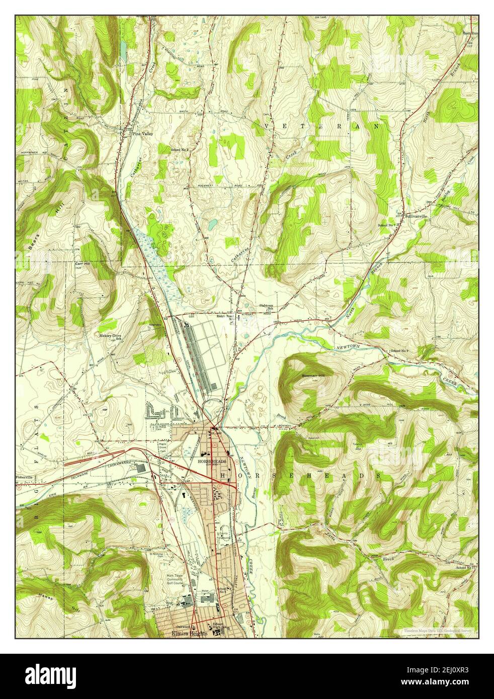 Horseheads new york map Cut Out Stock Images & Pictures Alamy