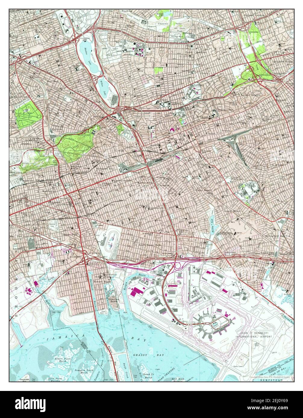 Jamaica, New York, map 1979, 1:24000, United States of America by Timeless Maps, data U.S 