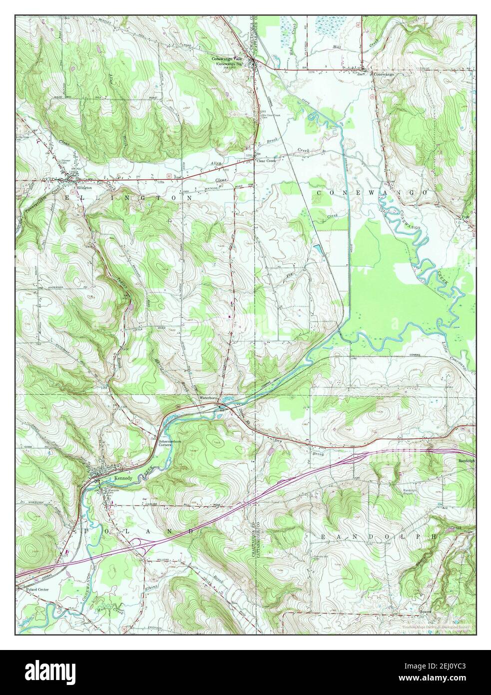 Kennedy, New York, map 1954, 124000, United States of America by Timeless Maps, data U.S