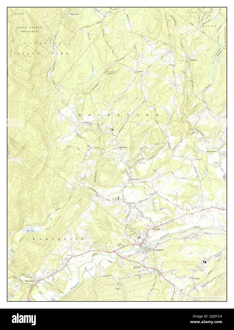 Kerhonkson new york map hires stock photography and images Alamy