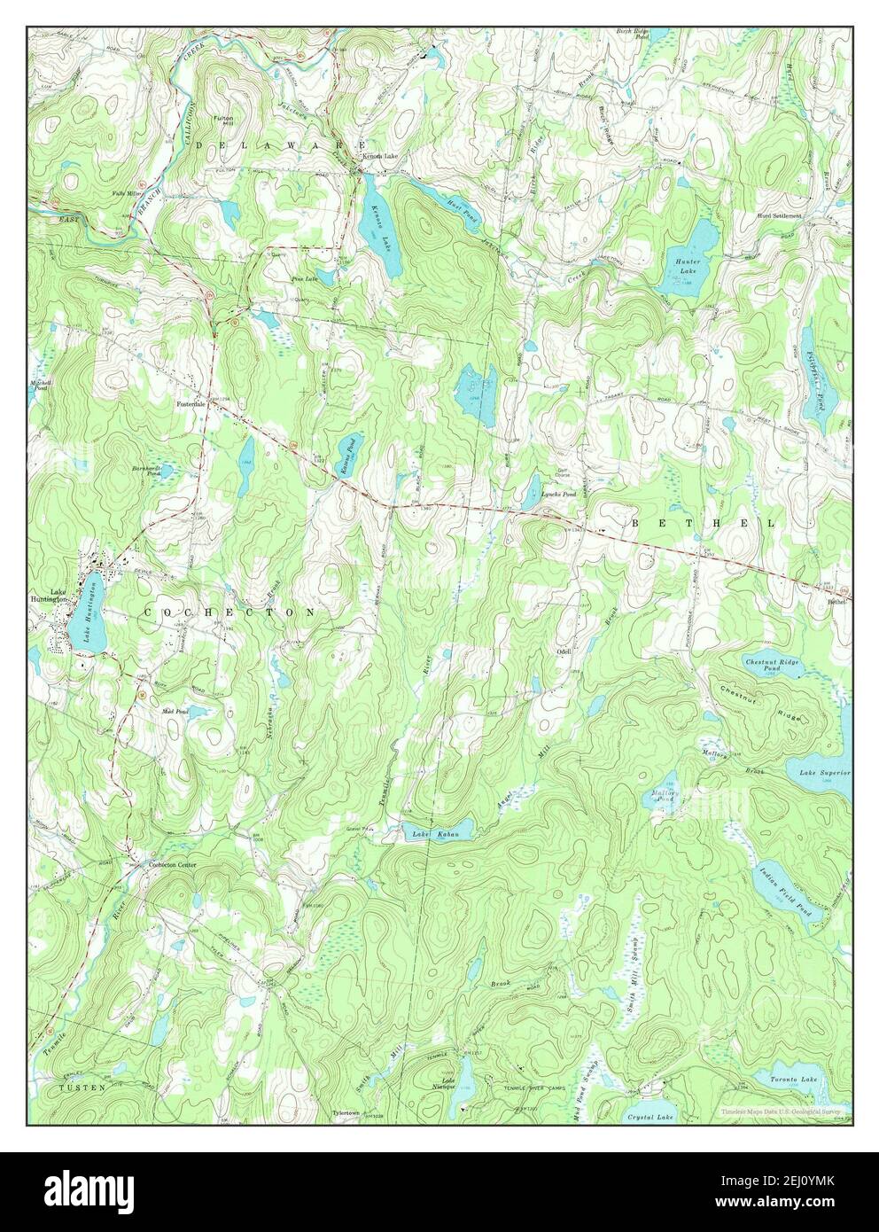 Lake Huntington, New York, map 1967, 124000, United States of America by Timeless Maps, data U