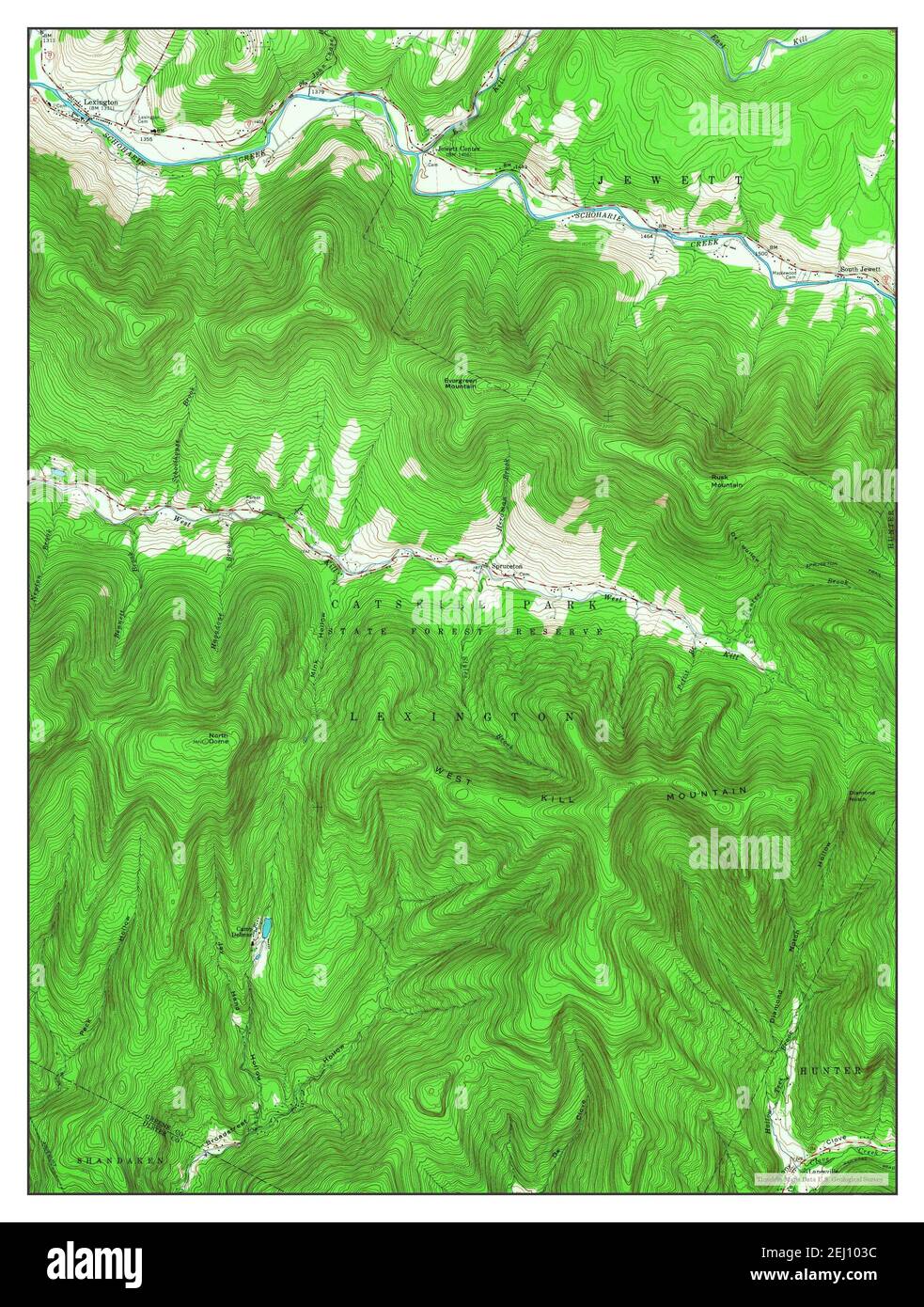 Lexington, New York, map 1960, 124000, United States of America by Timeless Maps, data U.S