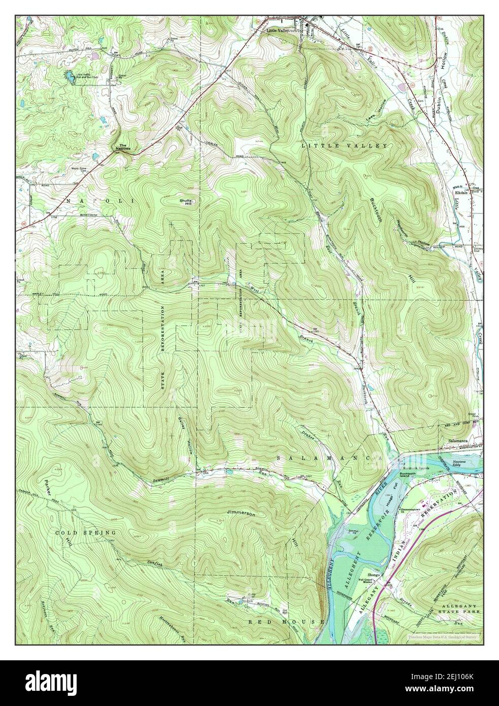 Map of little valley new york Cut Out Stock Images & Pictures Alamy