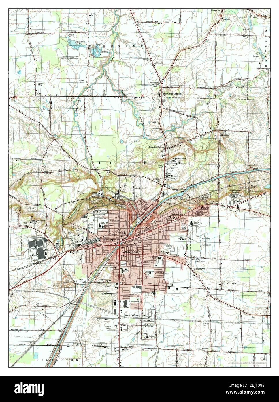 Lockport, New York, map 1980, 125000, United States of America by