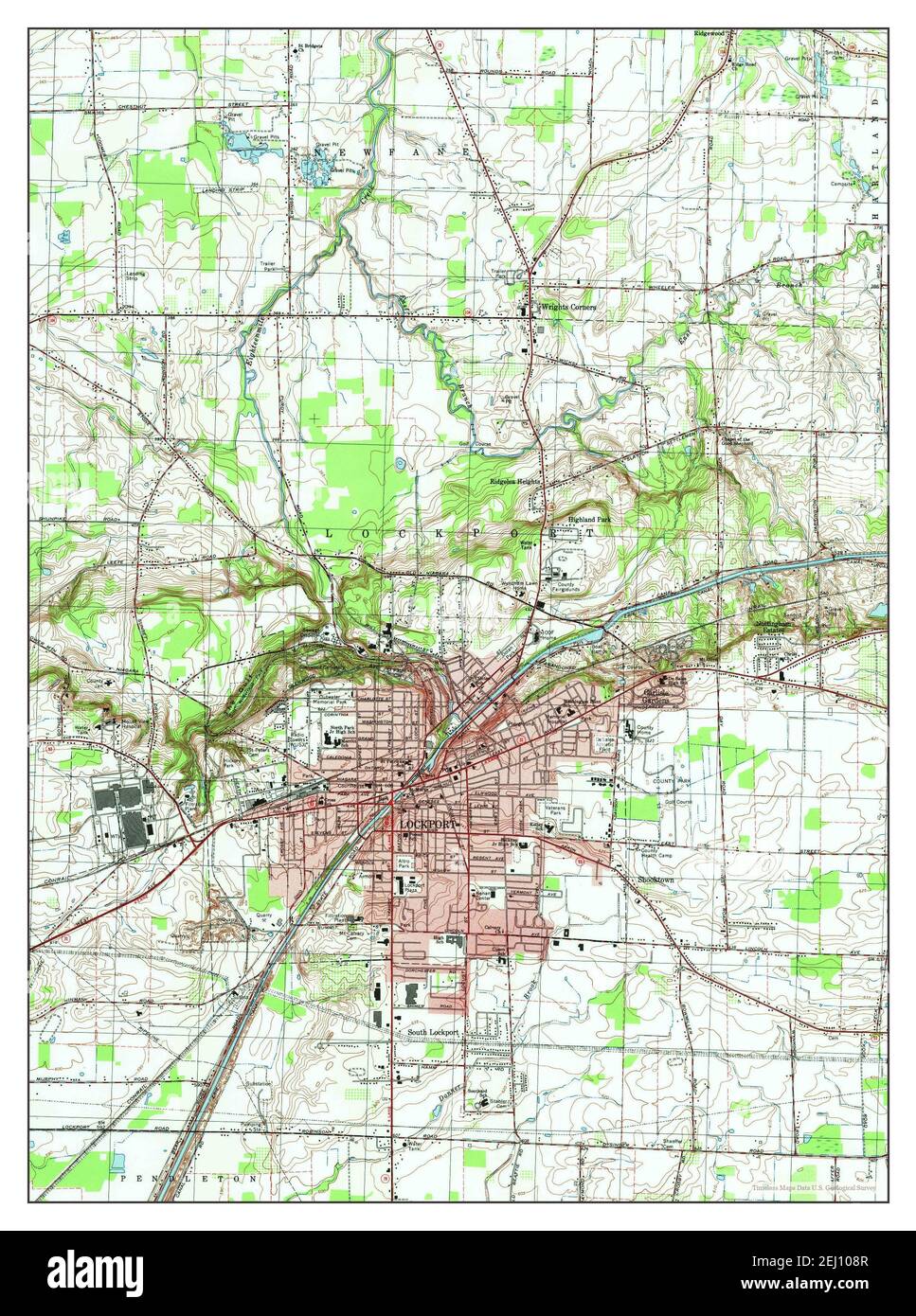 Lockport, New York, map 1980, 125000, United States of America by