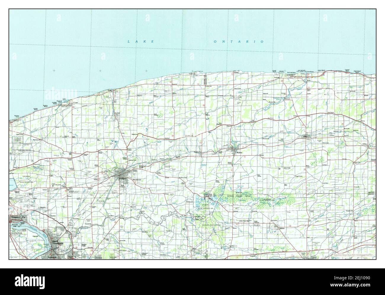 Lockport, New York, map 1984, 1100000, United States of America by
