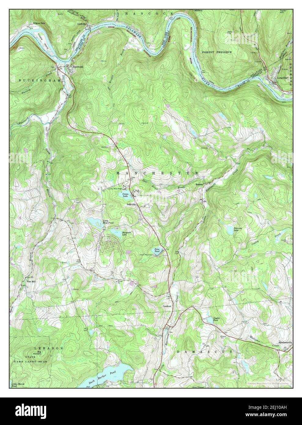 Long Eddy, New York, map 1965, 124000, United States of America by
