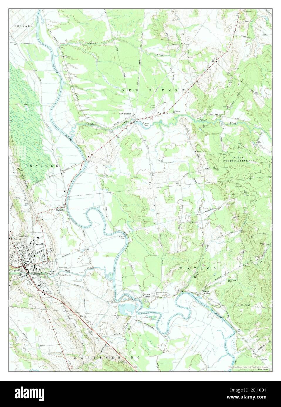 Map of lowville hires stock photography and images Alamy