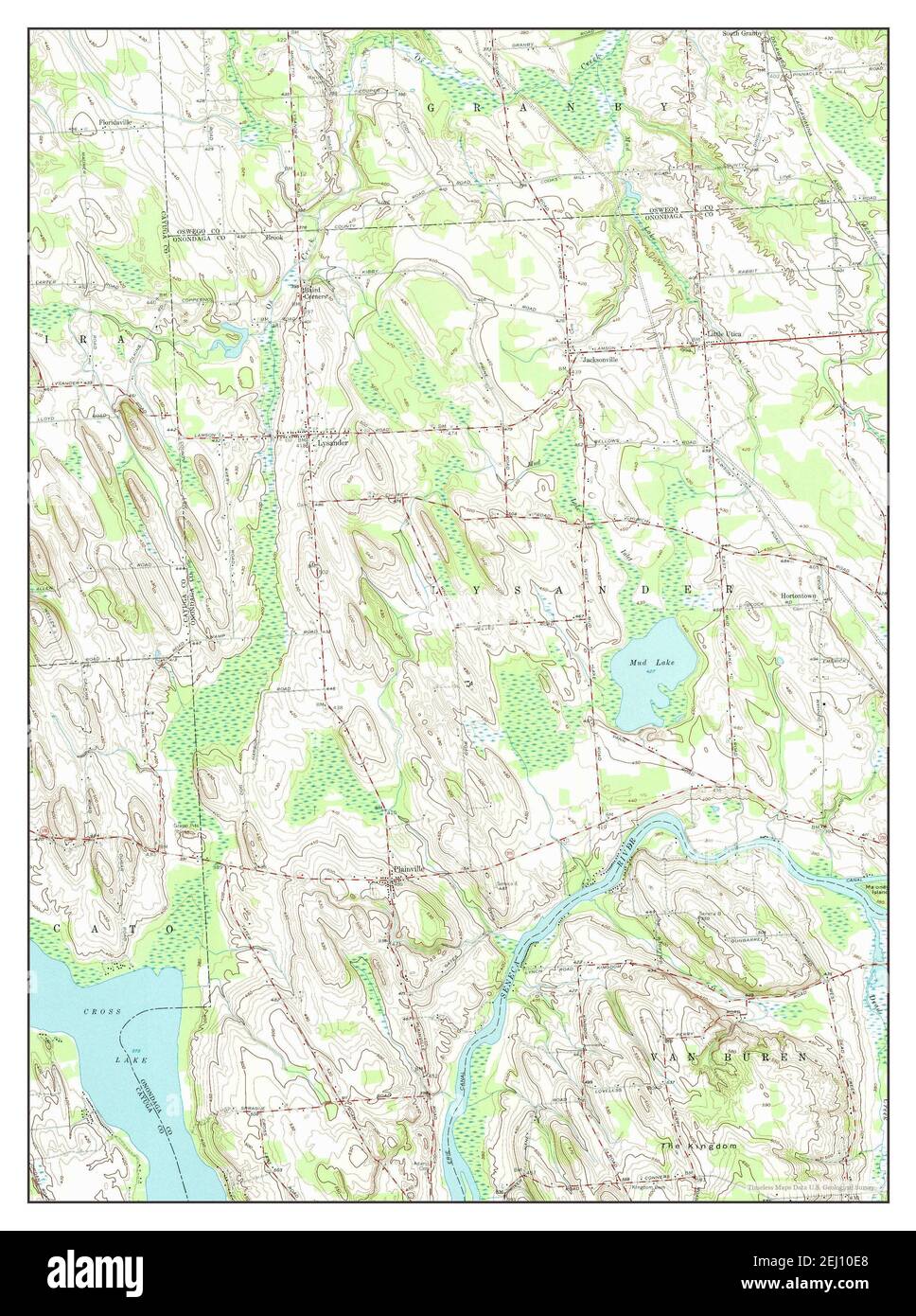 Lysander, New York, map 1955, 1:24000, United States of America by Timeless Maps, data U.S. Geological Survey Stock Photo