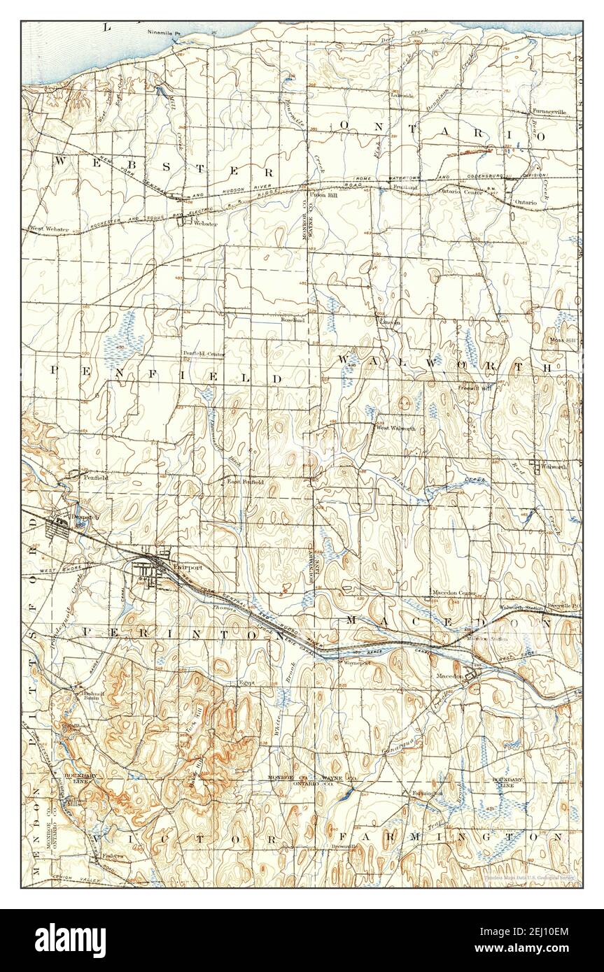 Macedon, New York, map 1900, 162500, United States of America by
