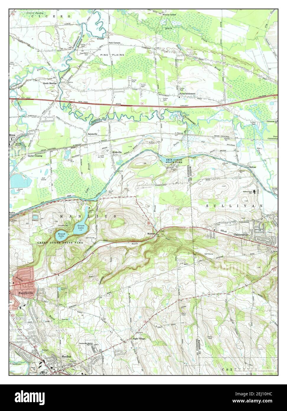 Manlius, New York, map 1973, 124000, United States of America by Timeless Maps, data U.S
