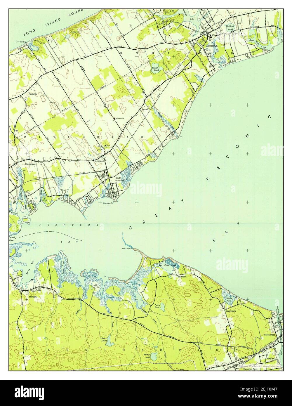 Mattituck, New York, map 1947, 124000, United States of America by