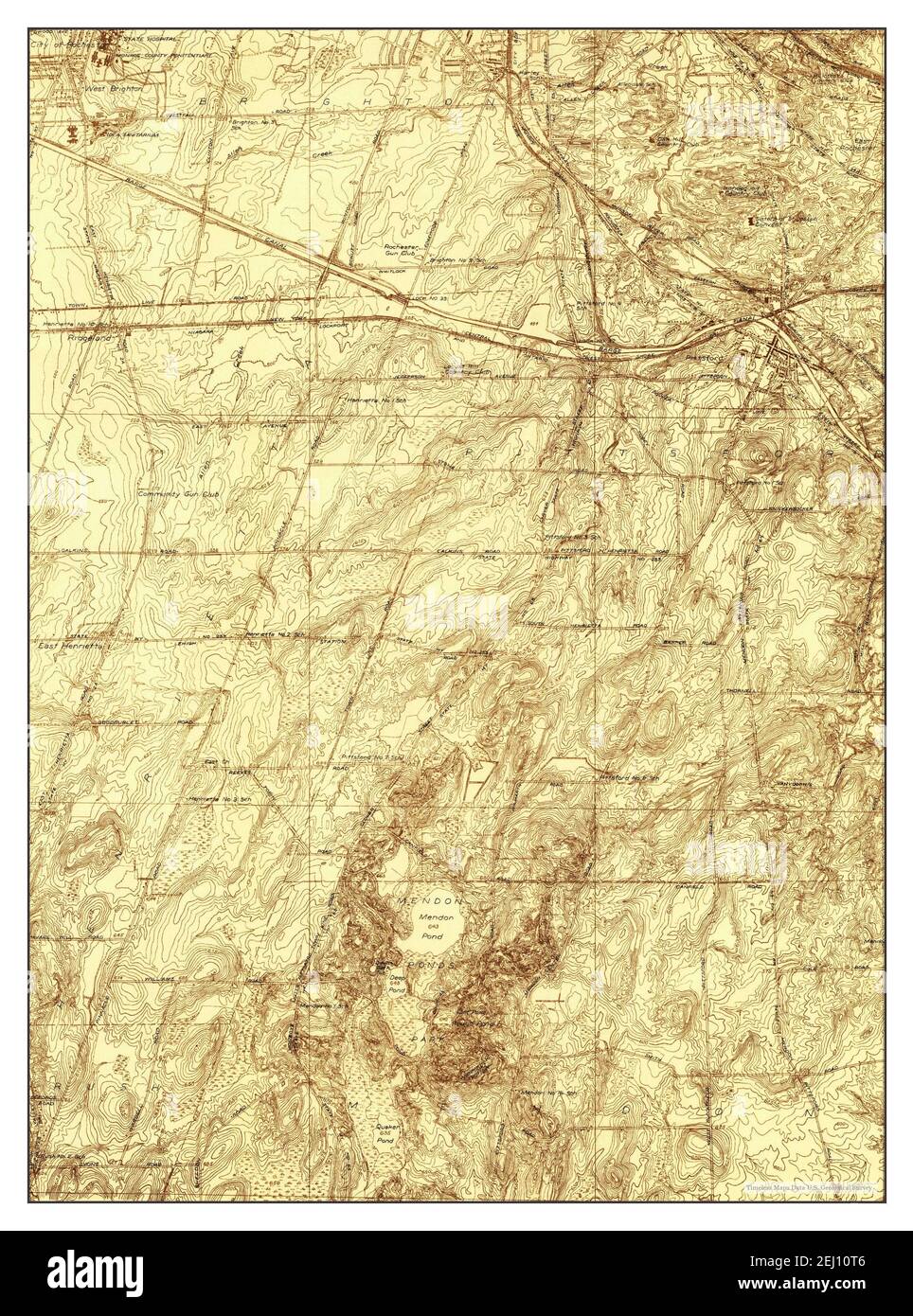 Mendon Ponds, New York, map 1931, 124000, United States of America by