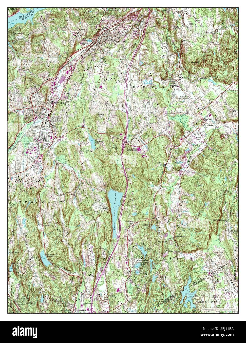 Mount Kisco, New York, map 1955, 1:24000, United States of America by ...