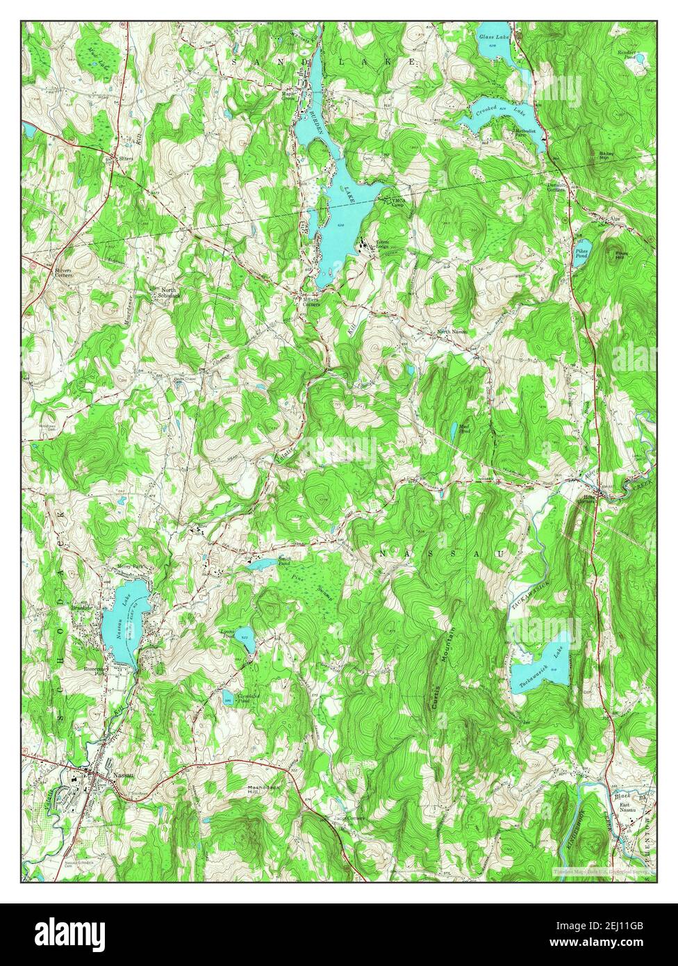 Nassau, New York, map 1953, 124000, United States of America by Timeless Maps, data U.S