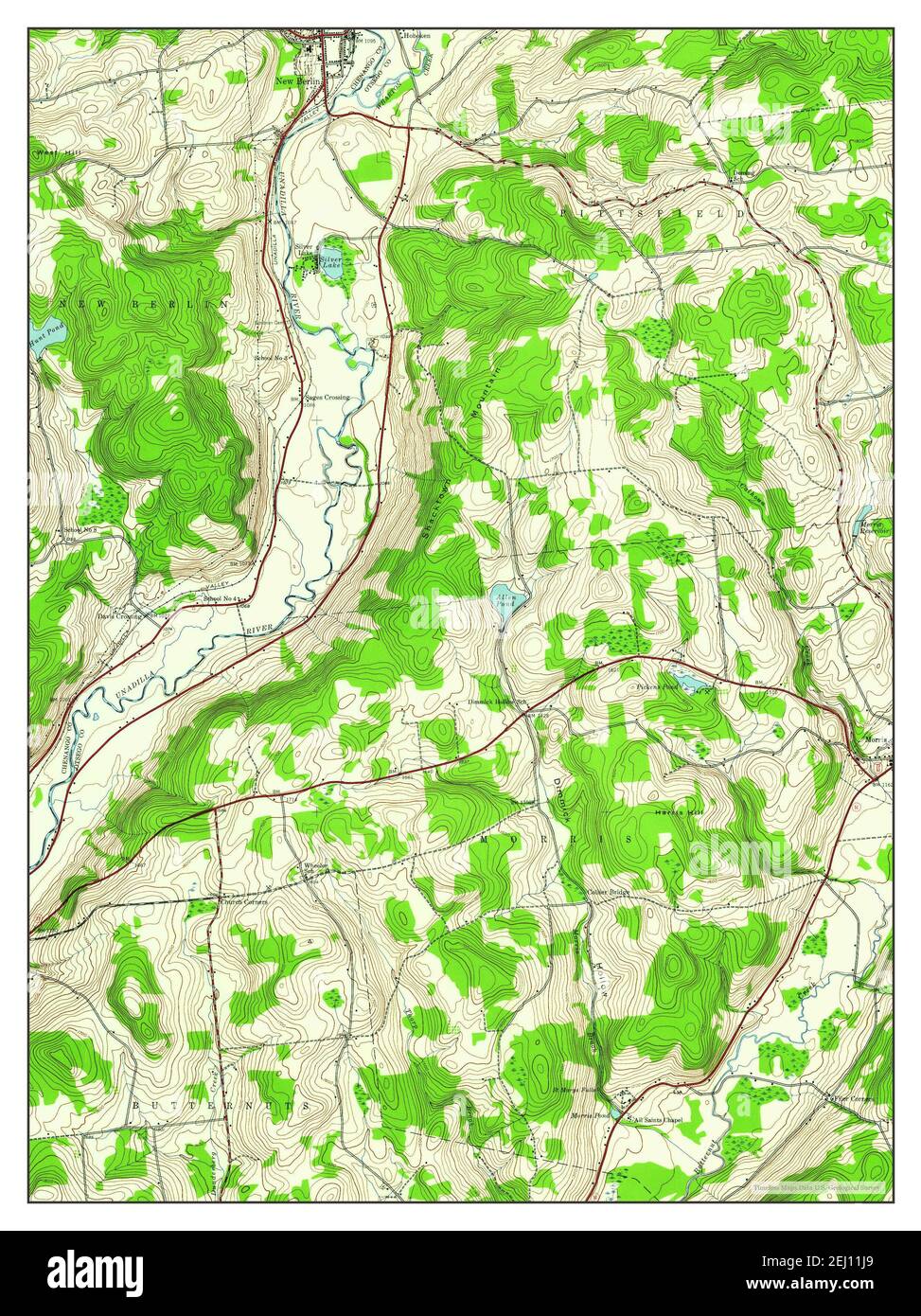 New Berlin Ny Map New Berlin South, New York, Map 1943, 1:24000, United States Of America By  Timeless Maps, Data U.s. Geological Survey Stock Photo - Alamy
