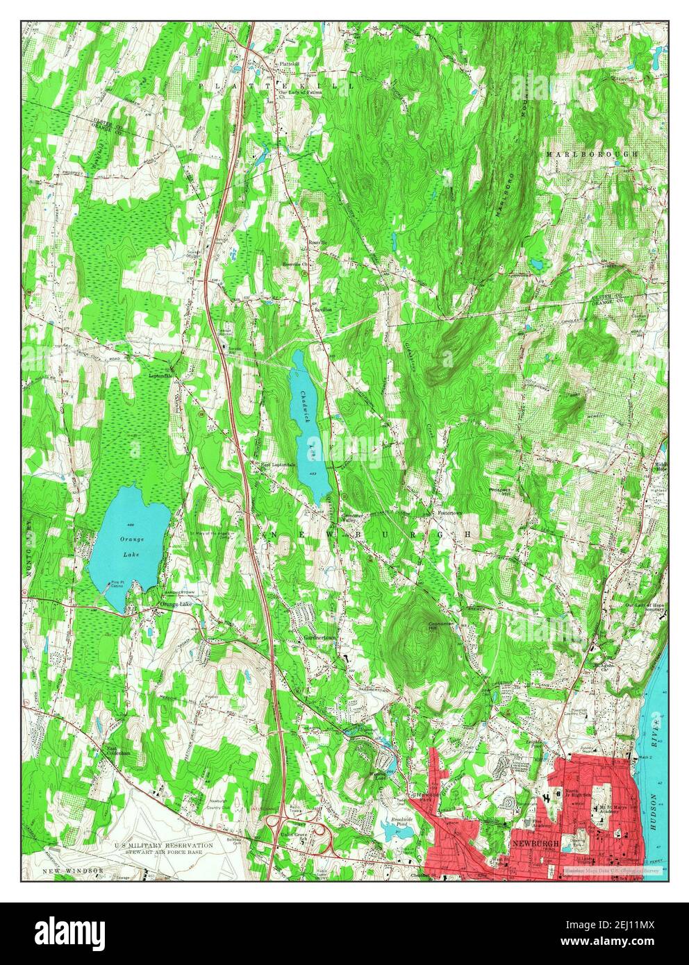 Map of newburgh new york hi-res stock photography and images - Alamy