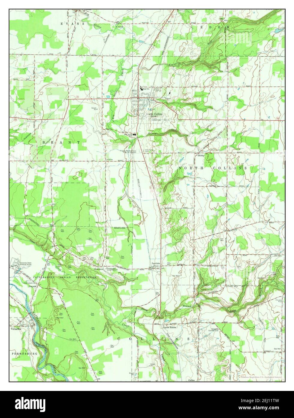 North Collins, New York, map 1960, 1:24000, United States of America by ...