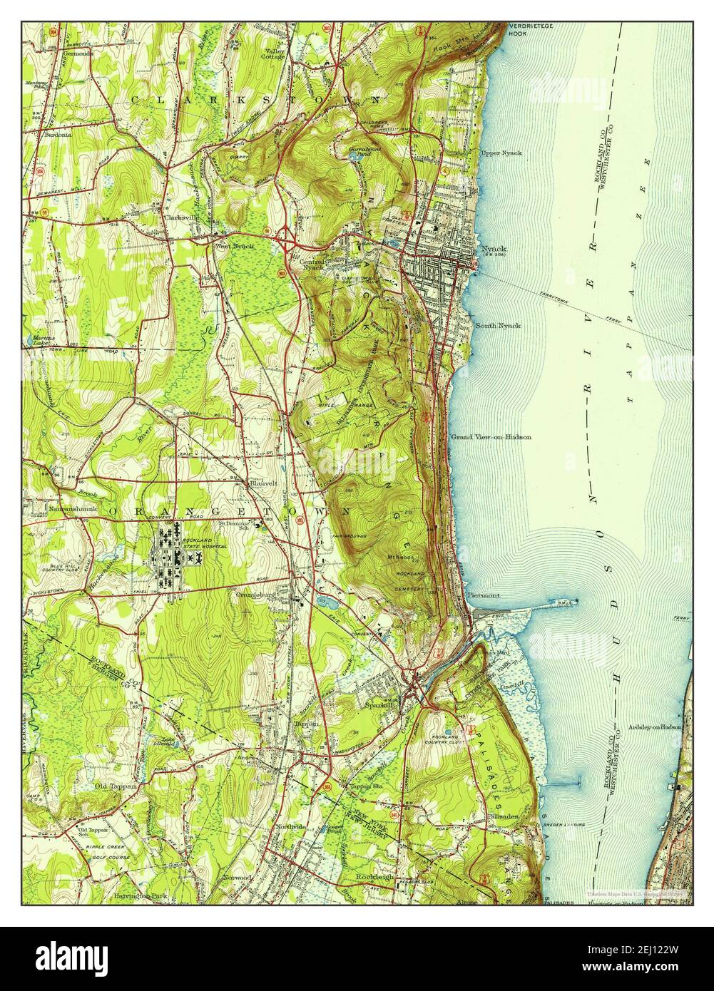Nyack New York map 1940 1 24000 - Nyack New York Map 1940 124000 United States Of America By Timeless Maps Data Us Geological Survey 2EJ122W