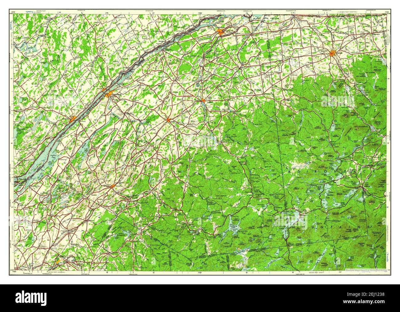Map of ogdensburg new york hires stock photography and images Alamy