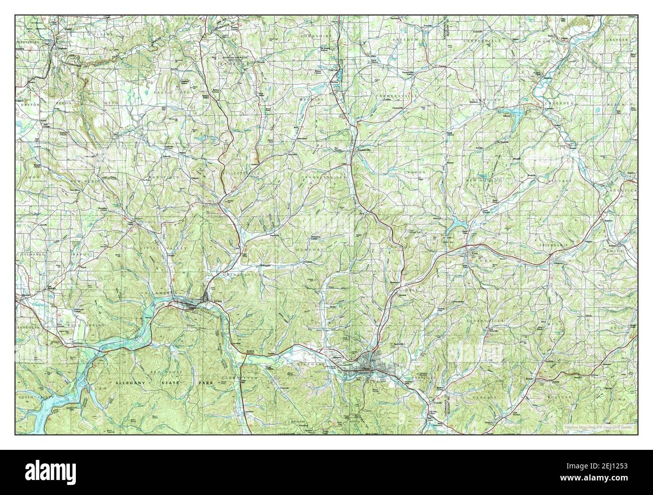 Map Of Olean High Resolution Stock Photography and Images Alamy