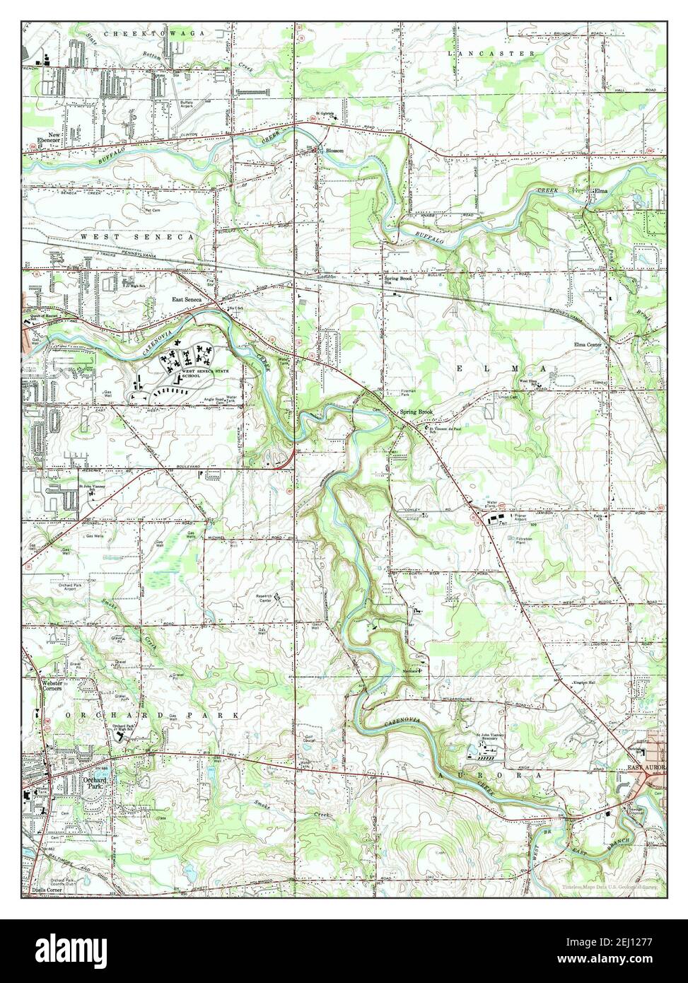 Orchard Park, New York, map 1965, 124000, United States of America by