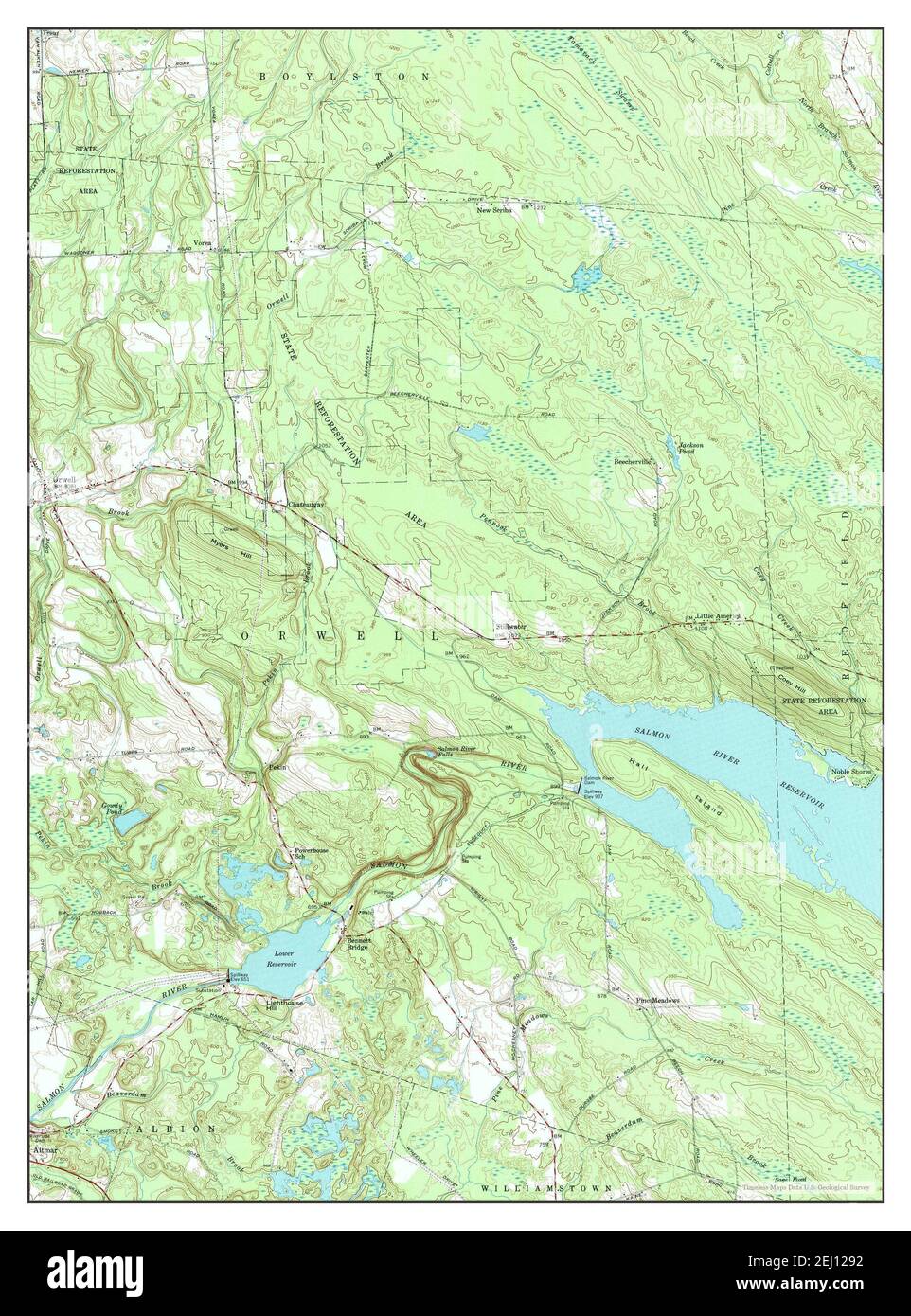 Orwell, New York, map 1959, 124000, United States of America by