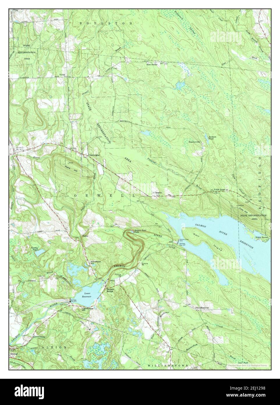 Orwell, New York, map 1959, 124000, United States of America by