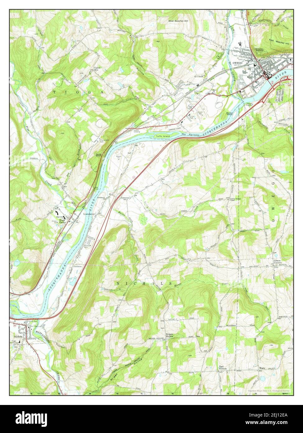 Owego, New York, map 1969, 1:24000, United States of America by ...