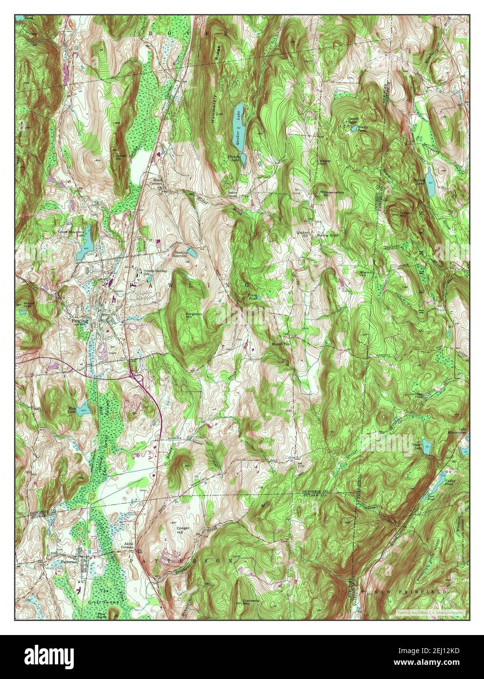 Pawling, New York, map 1958, 124000, United States of America by Timeless Maps, data U.S