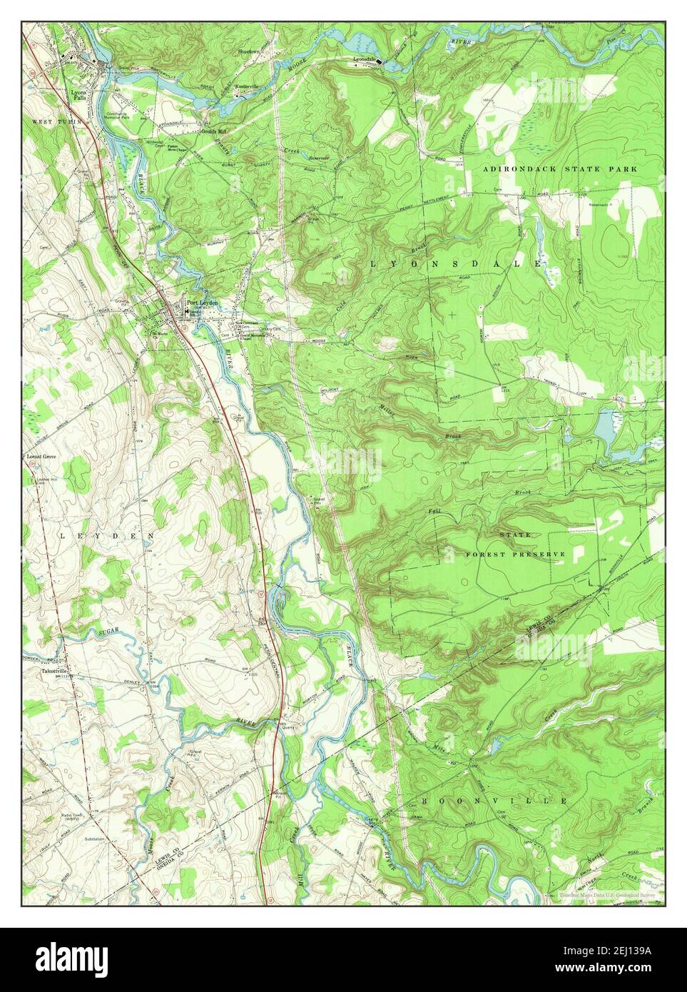 Port Leyden, New York, map 1966, 1:24000, United States of America by Timeless Maps, data U.S. Geological Survey Stock Photo