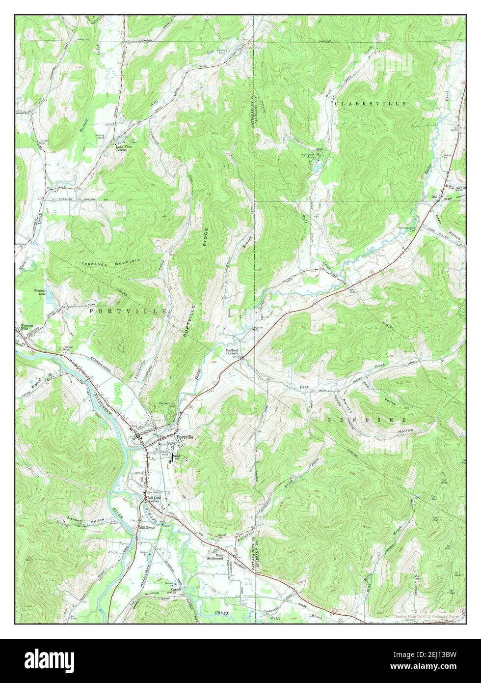 Portville new york map Cut Out Stock Images & Pictures Alamy