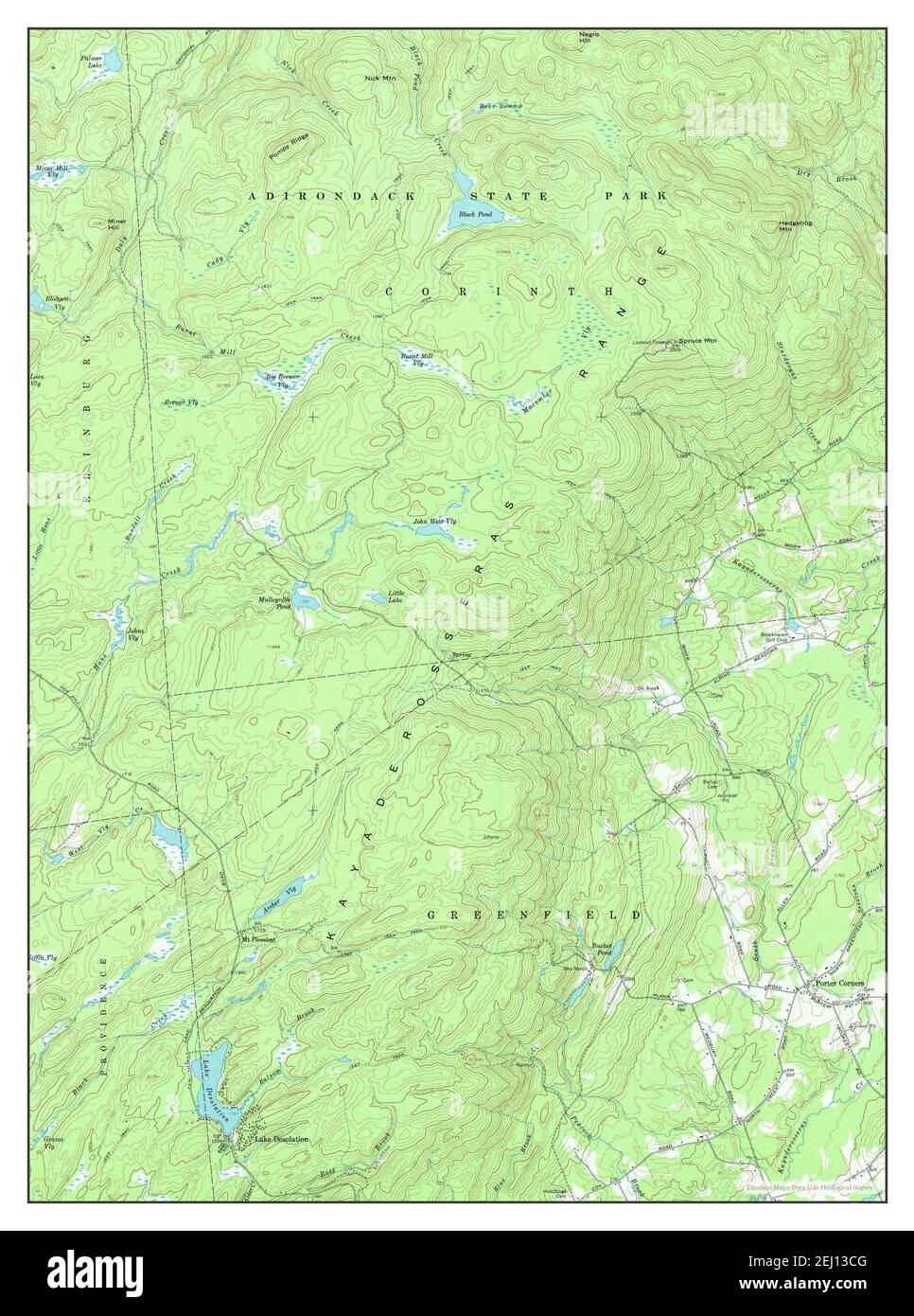 Porter Corners, New York, map 1968, 124000, United States of America