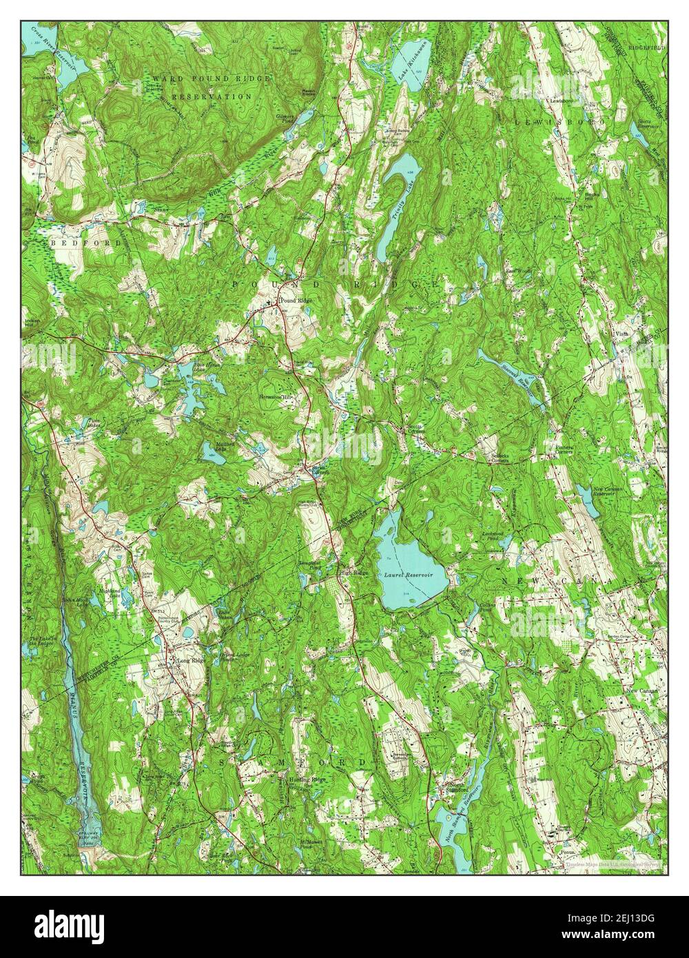 Pound Ridge New York map 1960 - Pound Ridge New York Map 1960 124000 United States Of America By Timeless Maps Data Us Geological Survey 2EJ13DG