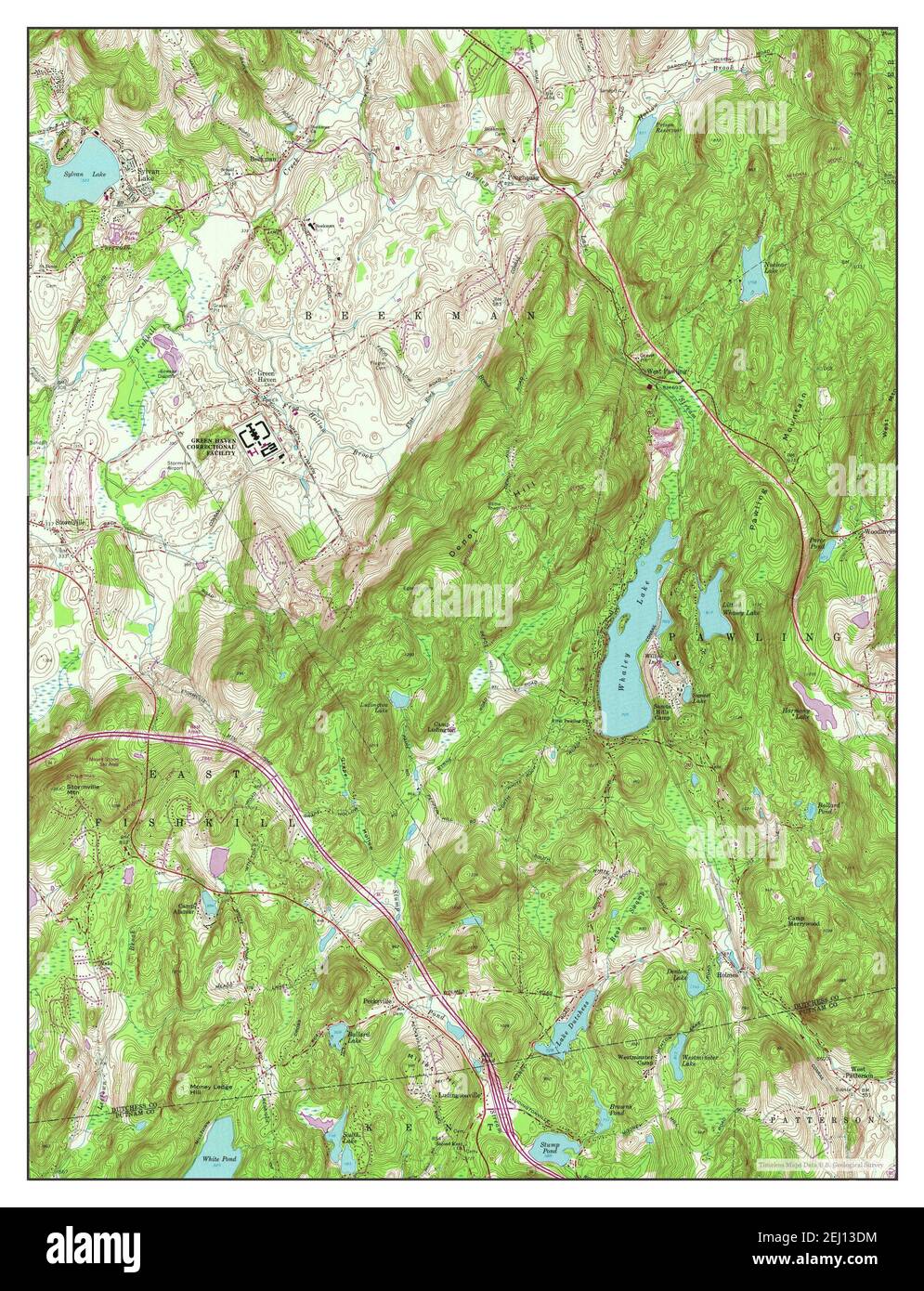 Poughquag, New York, map 1960, 124000, United States of America by