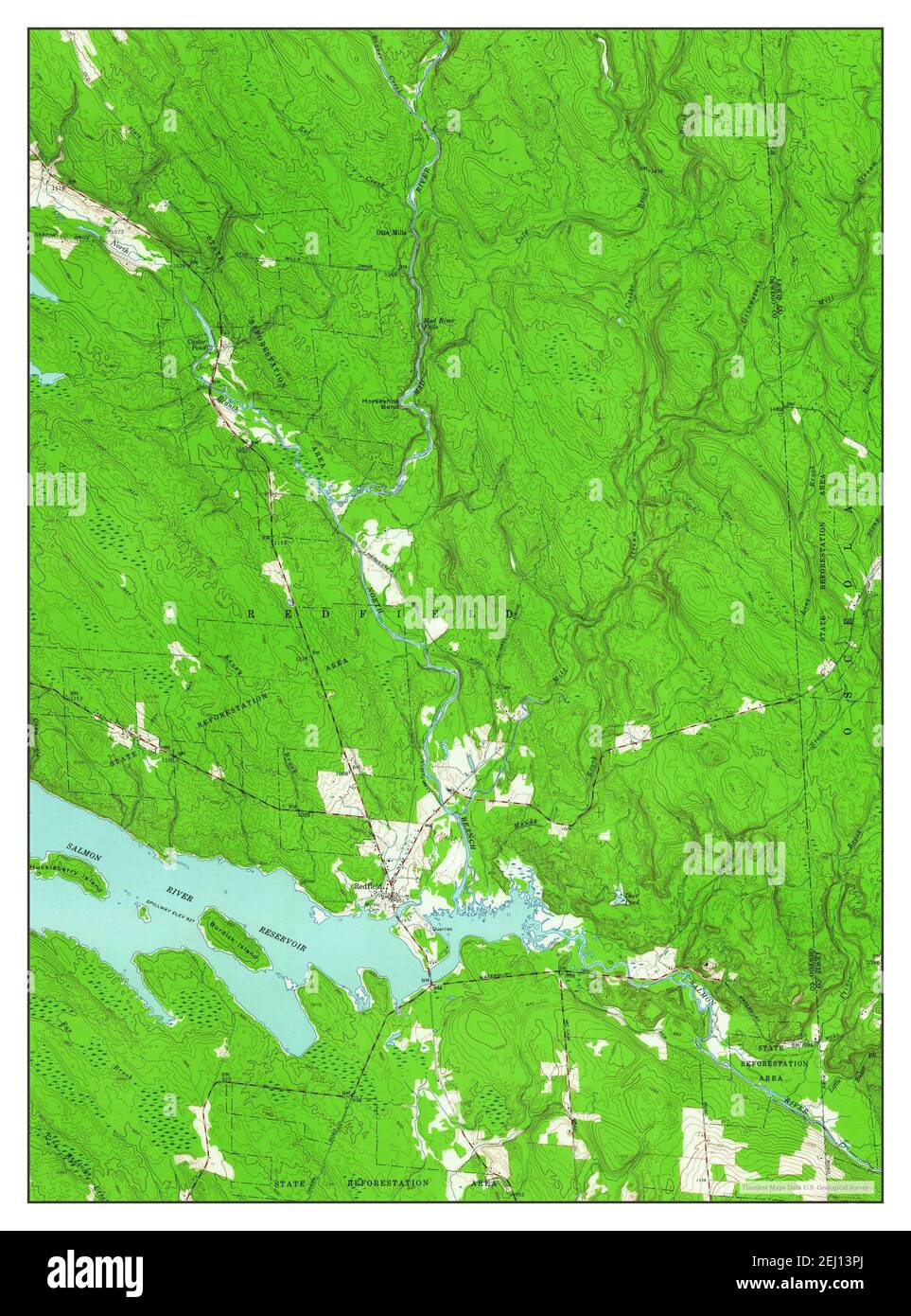 Map of redfield hires stock photography and images Alamy