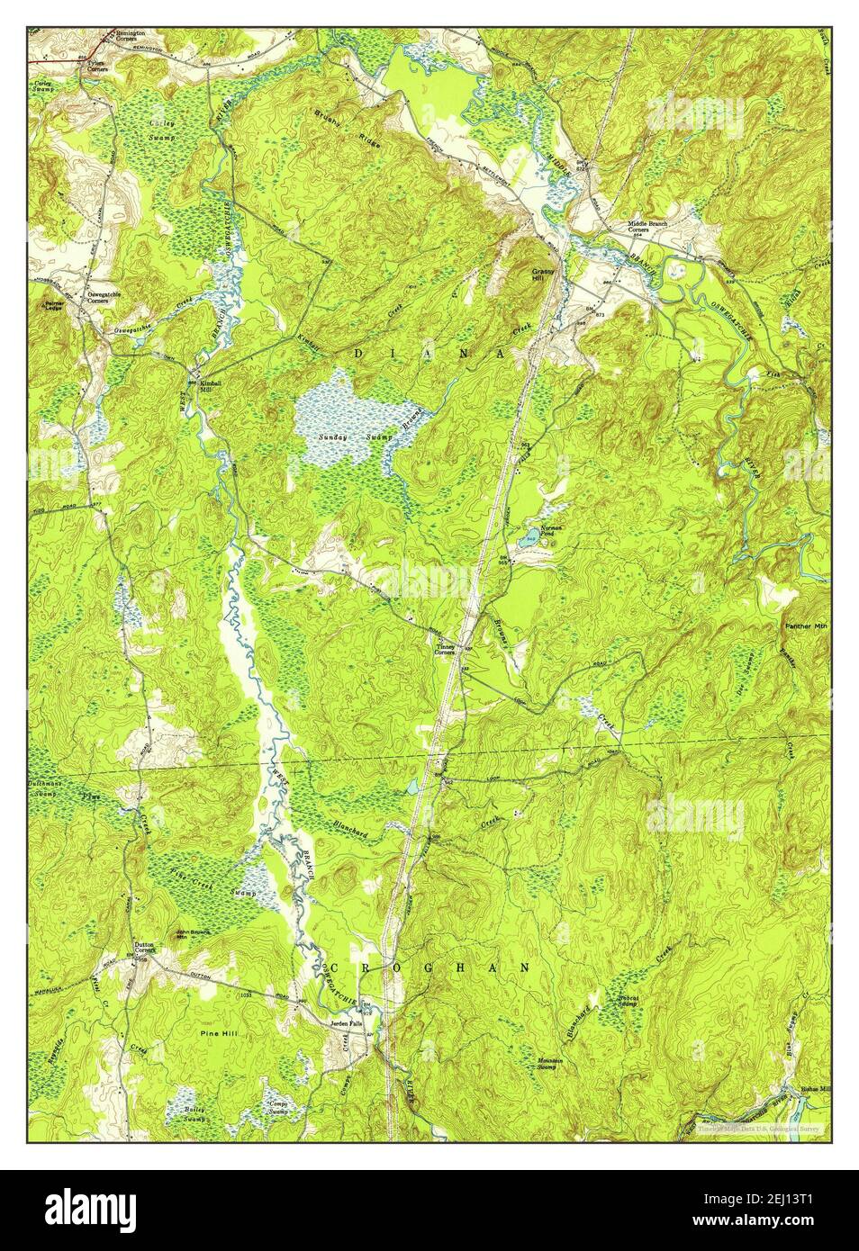 Remington Corners, New York, map 1951, 124000, United States of America by Timeless Maps, data