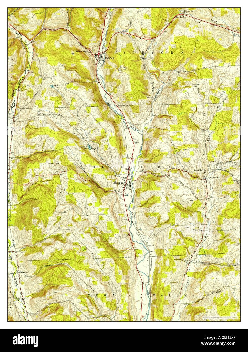Richford, New York, map 1950, 124000, United States of America by