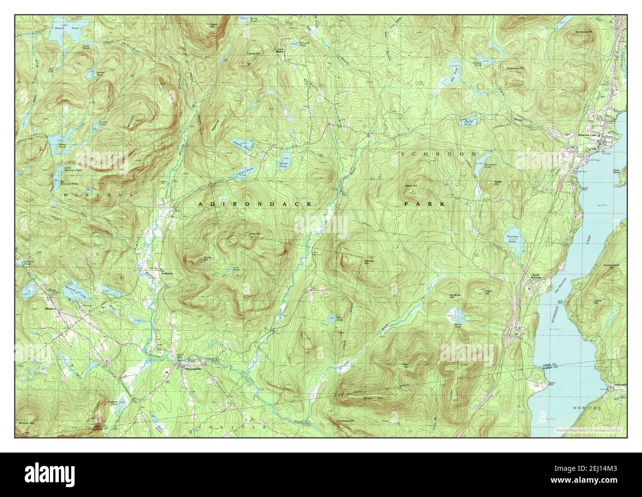 Schroon lake new york map hires stock photography and images Alamy