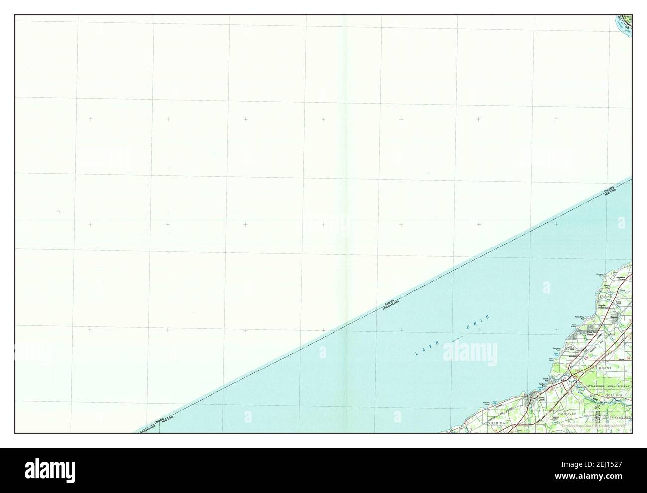 Silver Creek, New York, map 1986, 1100000, United States of America by
