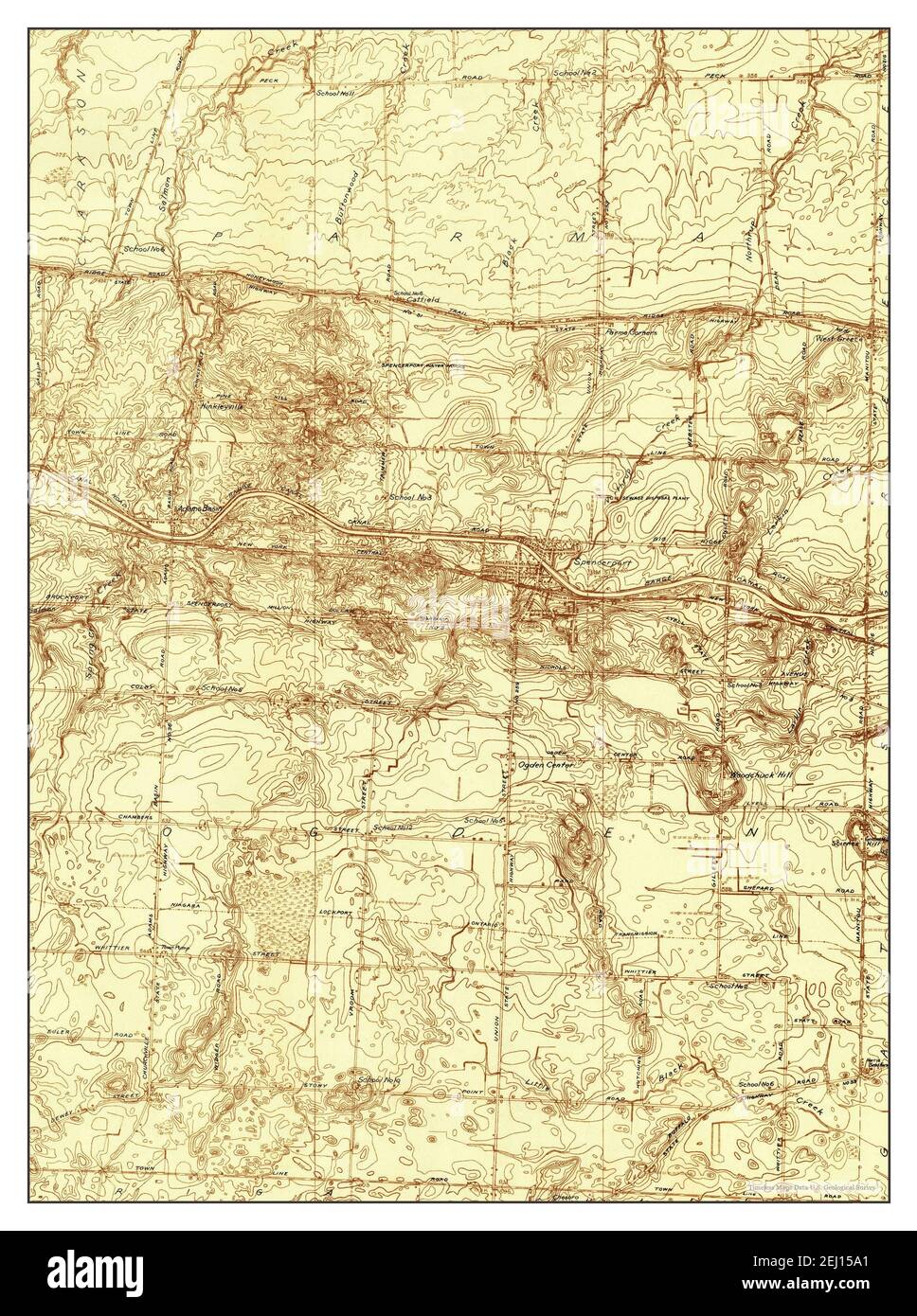 Spencerport, New York, map 1932, 124000, United States of America by