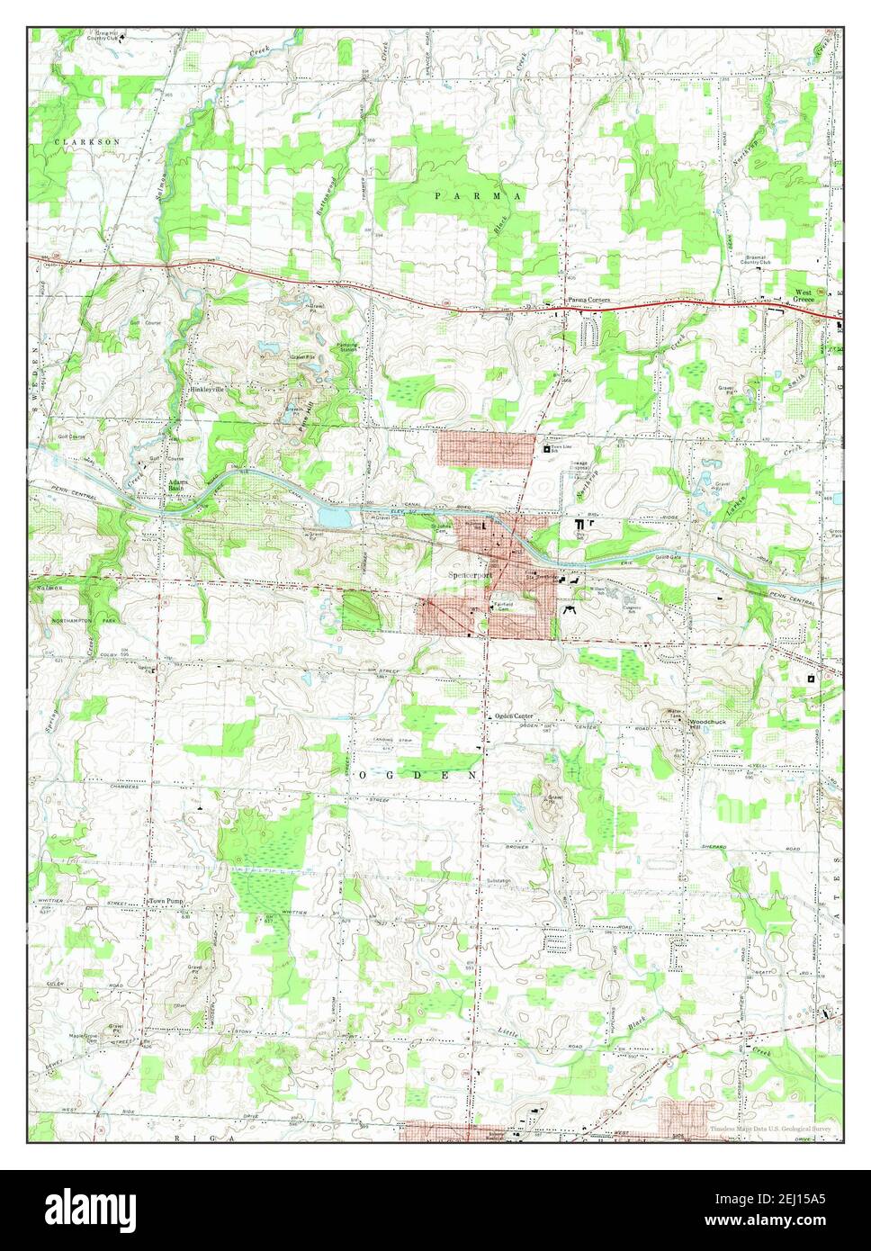 Spencerport, New York, map 1971, 124000, United States of America by