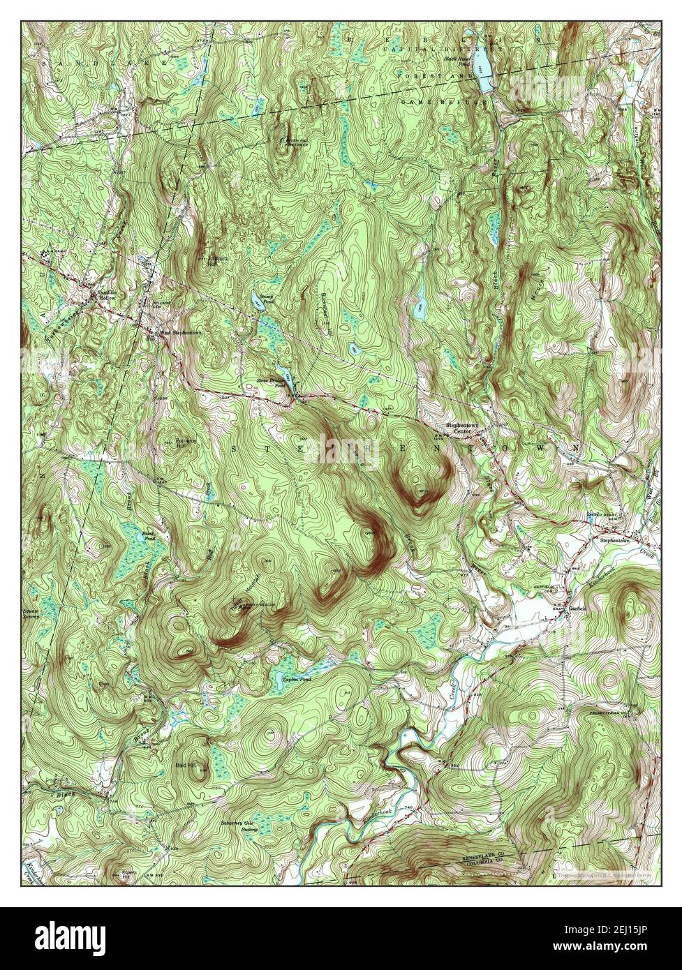 Stephentown Center, New York, map 1945, 124000, United States of