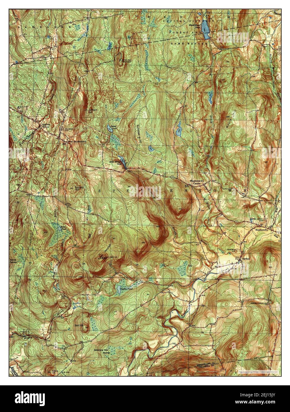 Stephentown Center, New York, map 1948, 125000, United States of