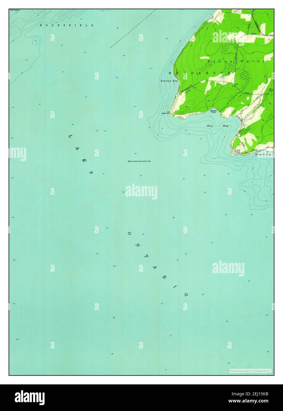Stony Point, New York, map 1958, 124000, United States of America by