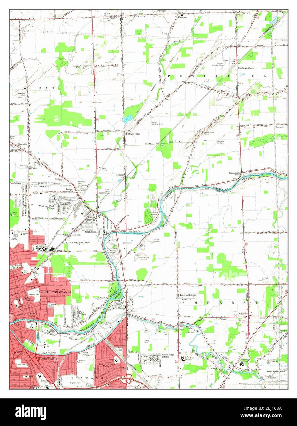 Tonawanda East, New York, map 1965, 124000, United States of America