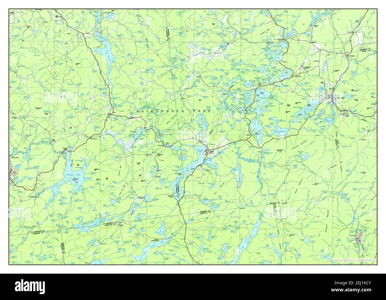 Map of tupper lake hires stock photography and images Alamy