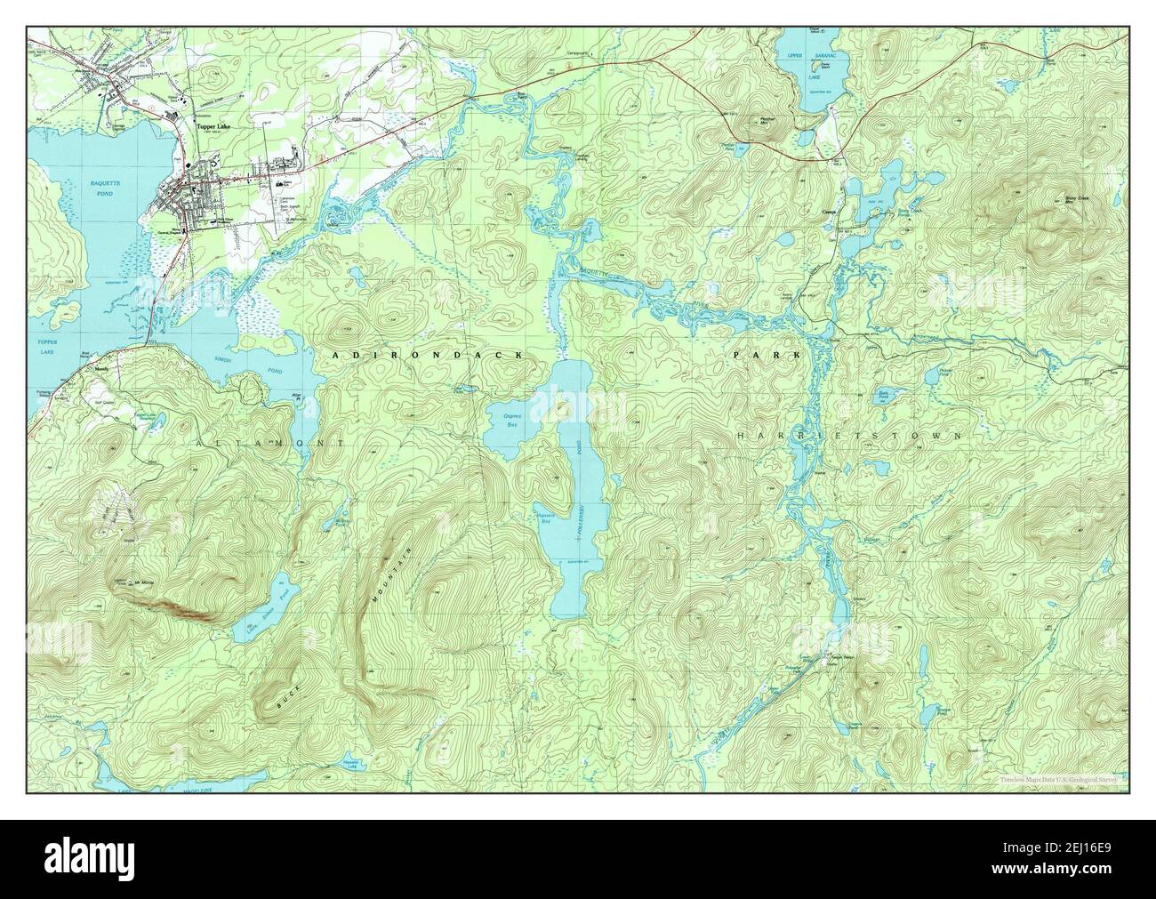 Tupper Lake, New York, map 1999, 125000, United States of America by