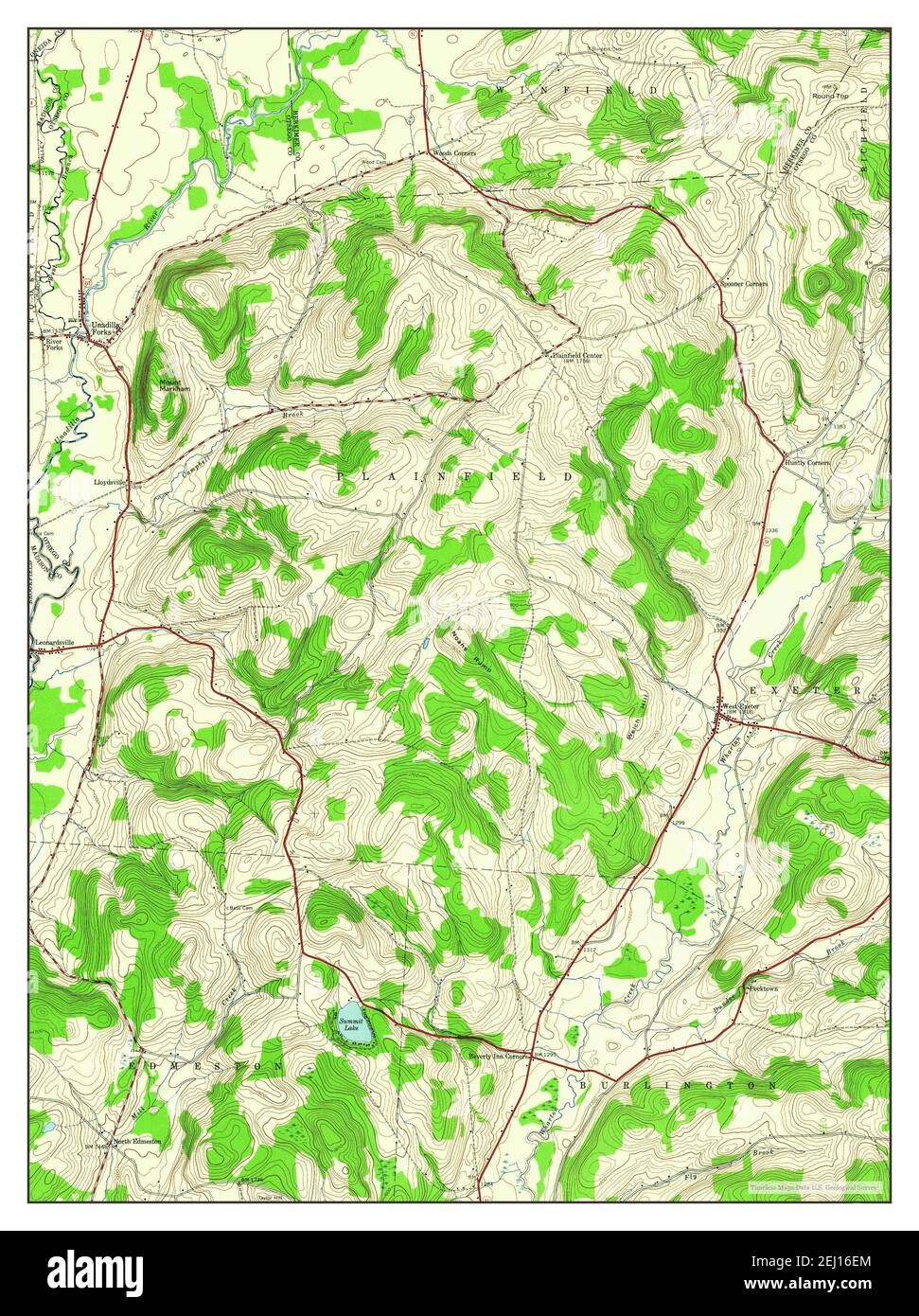 Unadilla Forks, New York, map 1943, 124000, United States of America