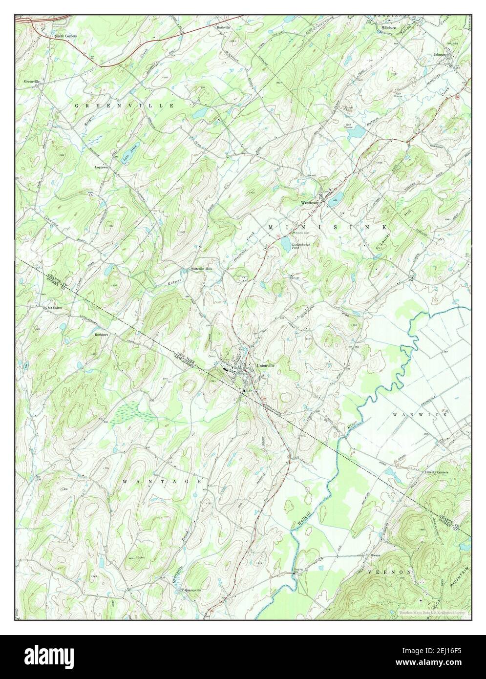 Unionville, New York, map 1969, 124000, United States of America by